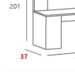 37 cm - wersja płytka (brak możliwości montażu misy)