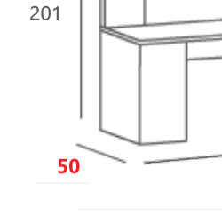 50 cm - wersja głęboka (możliwość montażu misy)